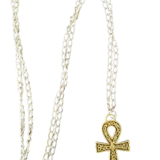 Brass Ankh with chain.