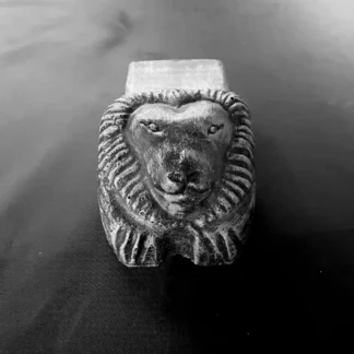 Pot foot. Lion head. Charcoal colour. For sale online by Aksêptuhns in South Africa