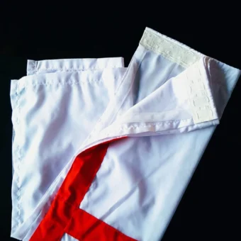 White Ndumba Curtain (with Red Cross)