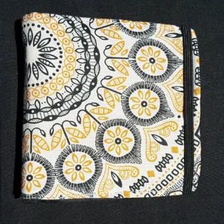 African Print Seshweshwe Wallet (Beige)