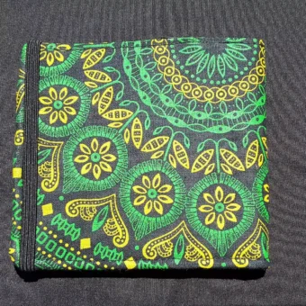 African Print Seshweshwe Wallet (Green)