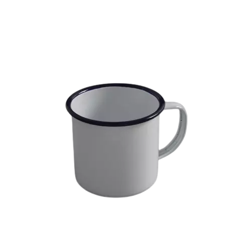 White Enamel Mug For sale online by Aksêptuhns in South Africa