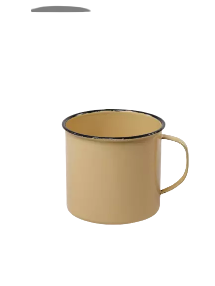 Yellow Enamel Mug For sale online by Aksêptuhns in South Africa