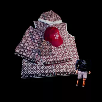 Njeti Cotton Khanga Shorts and Hoodie Ltd Edition